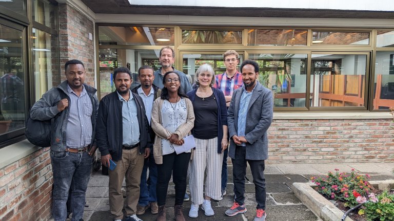 Researchers from the project gathered in Ethiopia. Photo credit: Kalkidan Mulatu