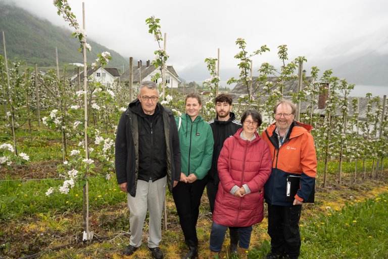 In mid-May over the past couple of years, two experienced fruit researchers, Professor Dr. Radosav Cerovic and Professor Milica Fotirić Akšić, travelled from Serbia to Ullensvang in Norway to assist with the pollination experiments. Photo: Erling Fløistad