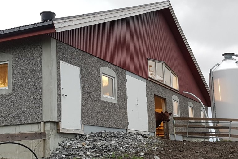 I Trøndelag vert meir kapital bunden opp i bygningar og maskiner. Bygningskapitalen var 26 prosent høgare i Trøndelag og verdien av traktorar 86 prosent høgare i sone 4 samanlikna med sone 1 og 3.  Foto: Berit J. Sølberg