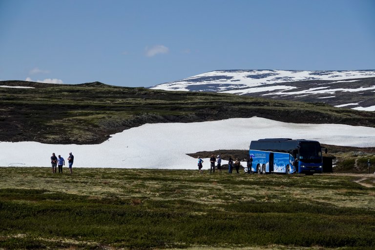 Deltagerne fikk også besøke fjellområdene ved Orkelsjøen. Dette er ett av flere viktige sommerbeiteområder for sauebøndene i distriktet. Foto: Morten Günther