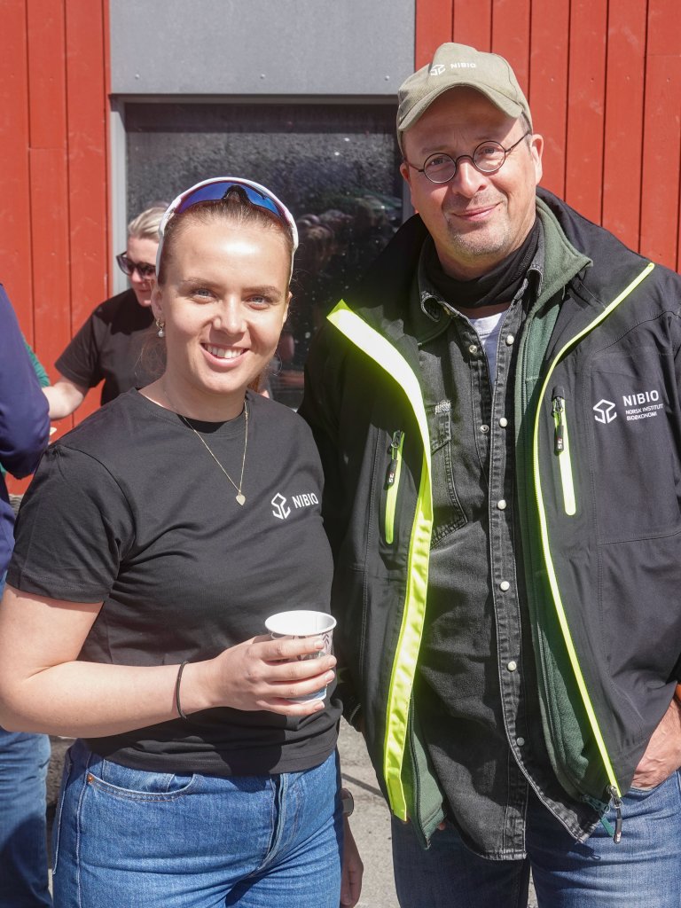 Prosjektleder Tonje Westerhus og forsker Till Seehusen fra NIBIO. Foto: Morten Günther