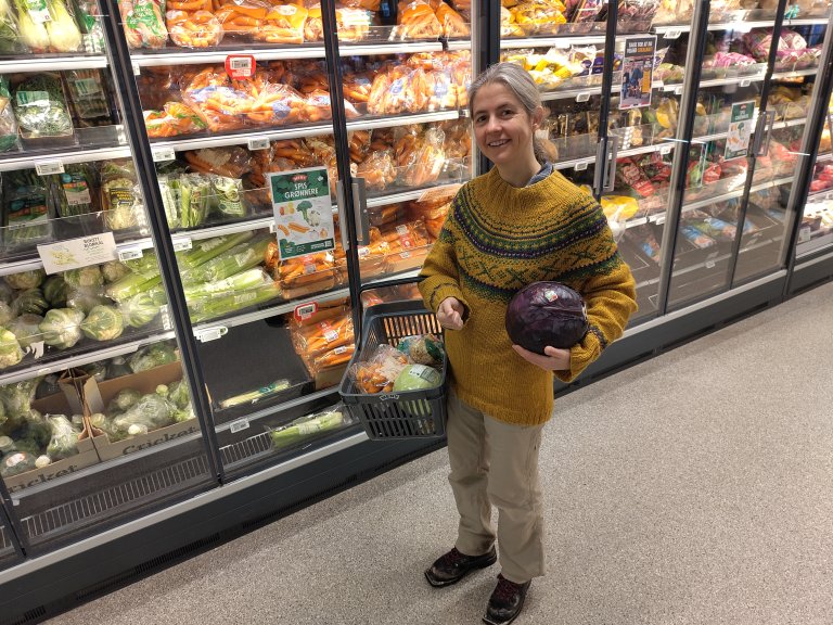 – Det er veldig verdifullt at me no har detaljerte kart som syner potensialet for norsk grøntproduksjon. No må me jobba vidare med å motivera til sunnare, meir grønsaksbasert kosthald, fortel NIBIO-forskar Anna Birgitte Milford. Foto: Robert Sjursen